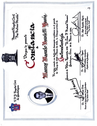 Doctor's credential certificate 2