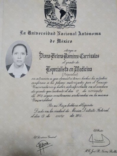 Doctor's credential certificate 3