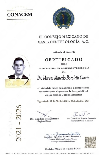 Doctor's credential certificate 4