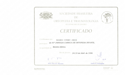 Doctor's credential certificate 12