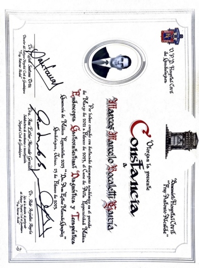 Doctor's credential certificate 6