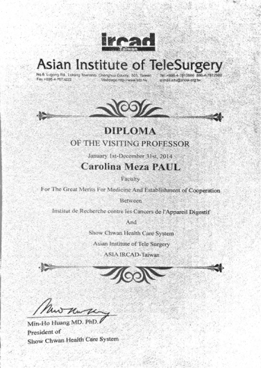 Doctor's credential certificate 13