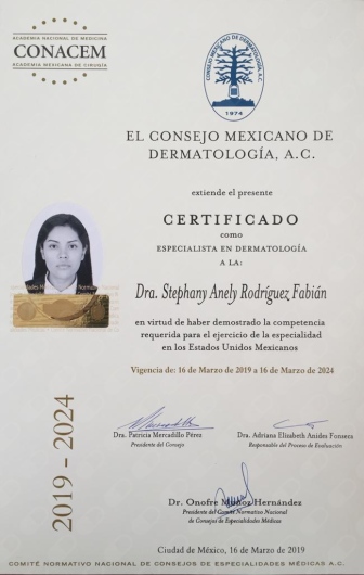 Doctor's credential certificate 2