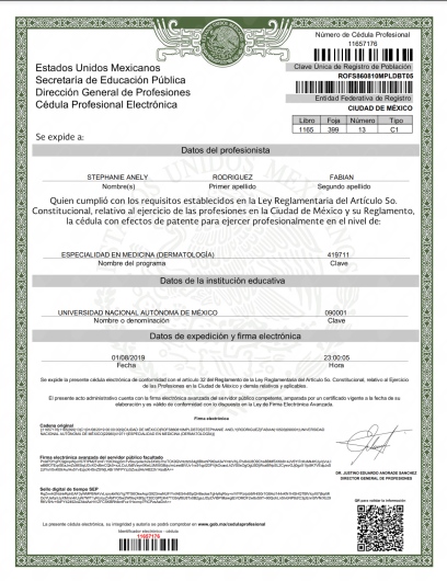 Doctor's credential certificate 4