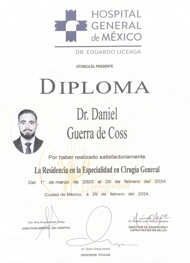 Doctor's credential certificate 3