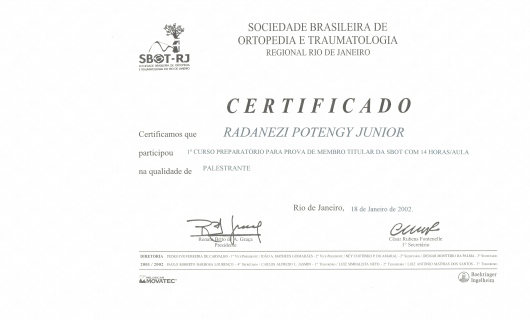 Doctor's credential certificate 18