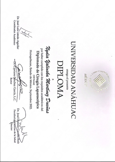 Doctor's credential certificate 4