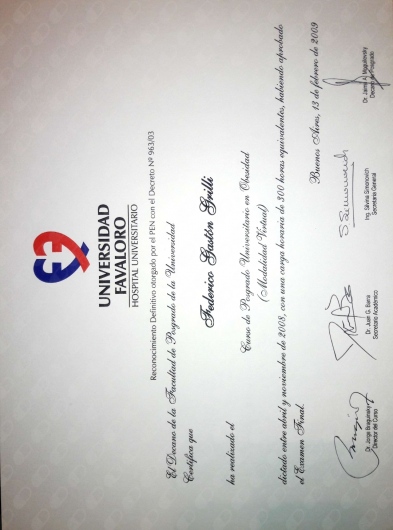 Doctor's credential certificate 3