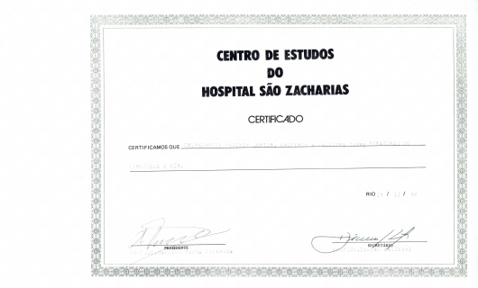 Doctor's credential certificate 19