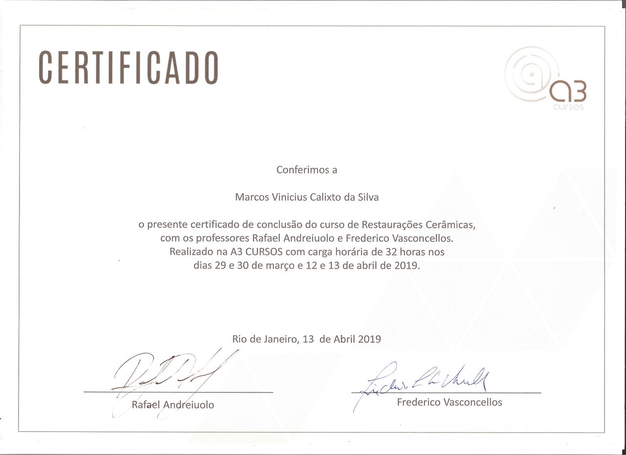 Doctor's credential certificate 2
