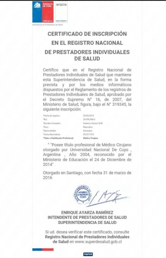 Doctor's credential certificate 4