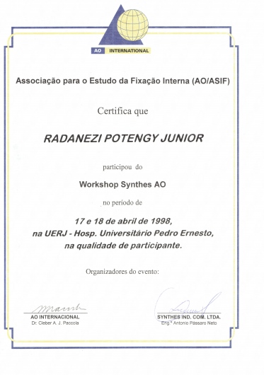 Doctor's credential certificate 20