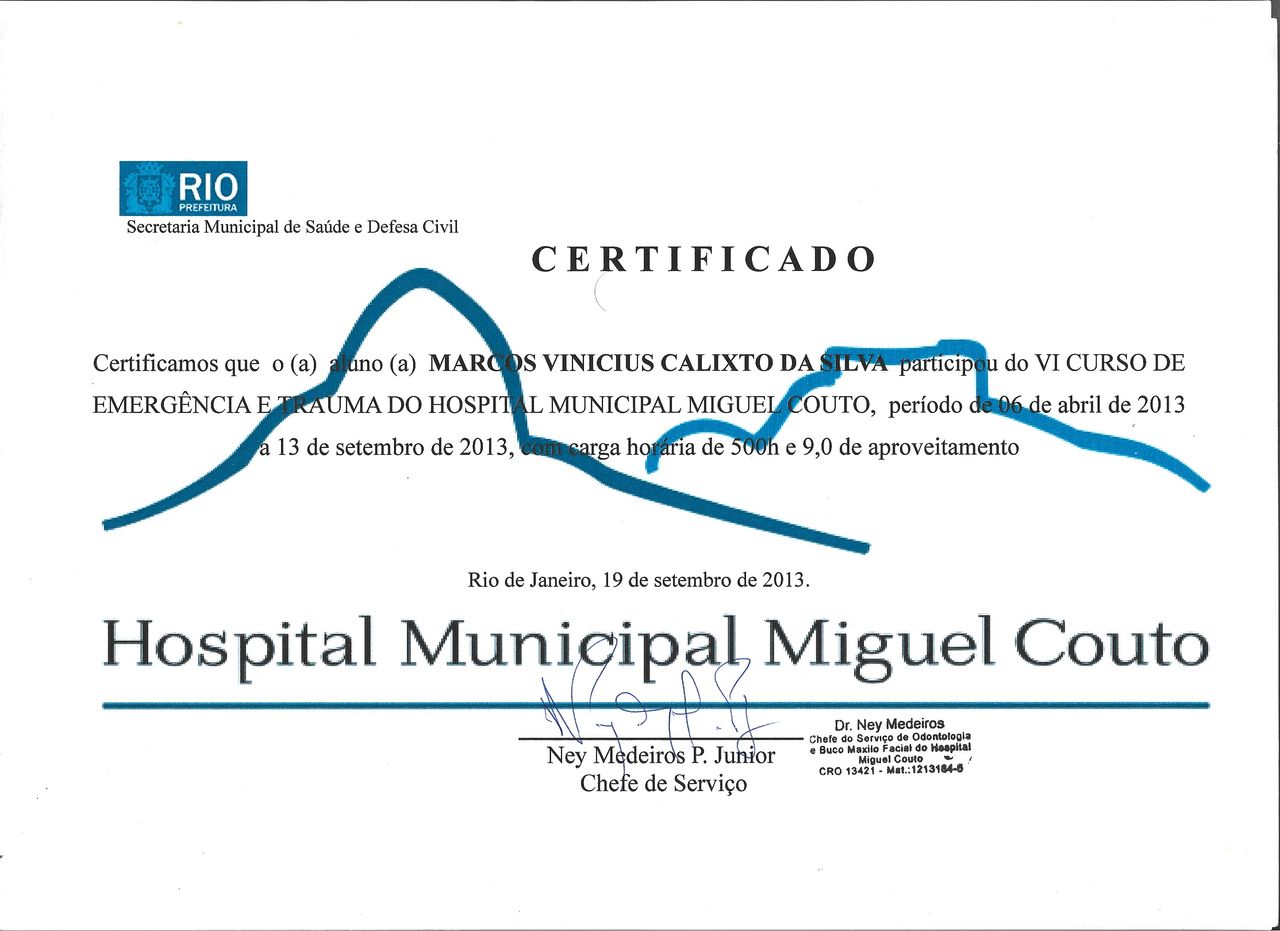 Doctor's credential certificate 4