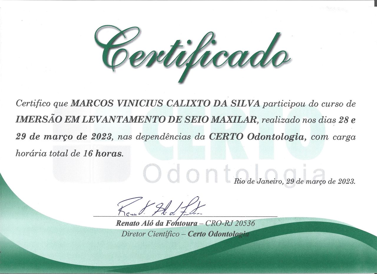 Doctor's credential certificate 6