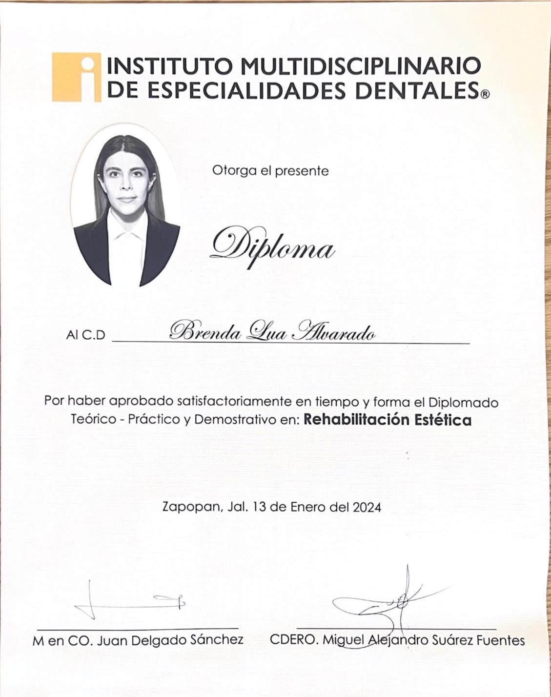 Doctor's credential certificate 1