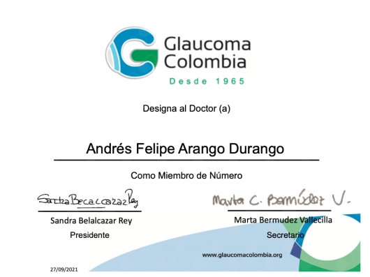 Doctor's credential certificate 1