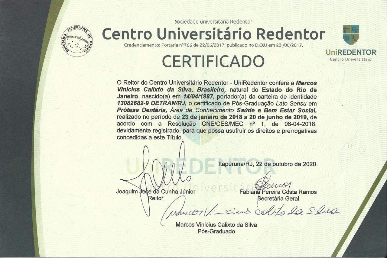 Doctor's credential certificate 8