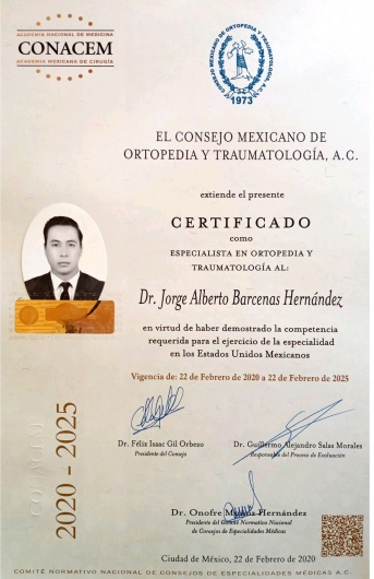 Doctor's credential certificate 2