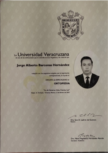 Doctor's credential certificate 3