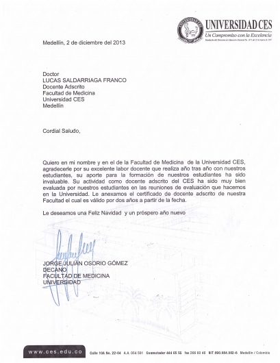 Doctor's credential certificate 1
