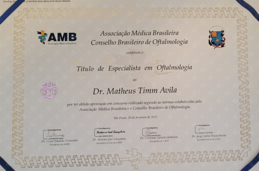 Doctor's credential certificate 1