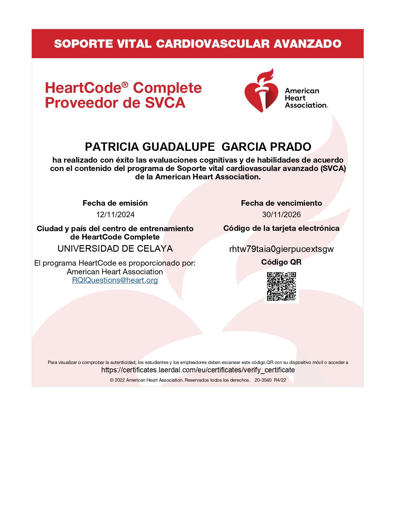 Doctor's credential certificate 1