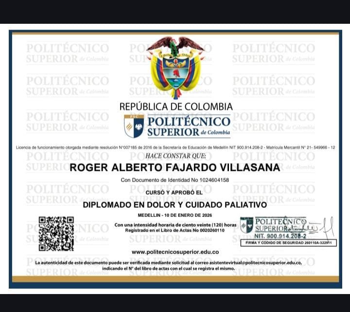 Doctor's credential certificate 3