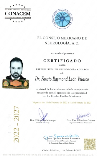 Doctor's credential certificate 1