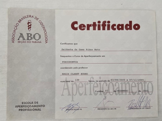 Doctor's credential certificate 4