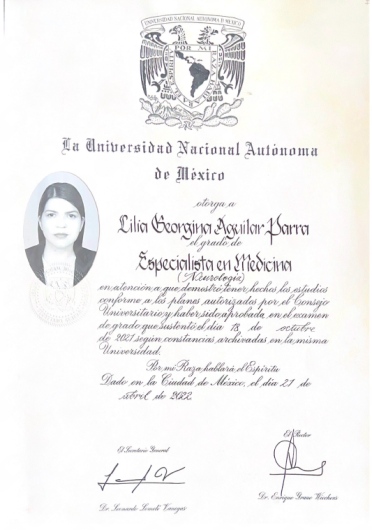 Doctor's credential certificate 2