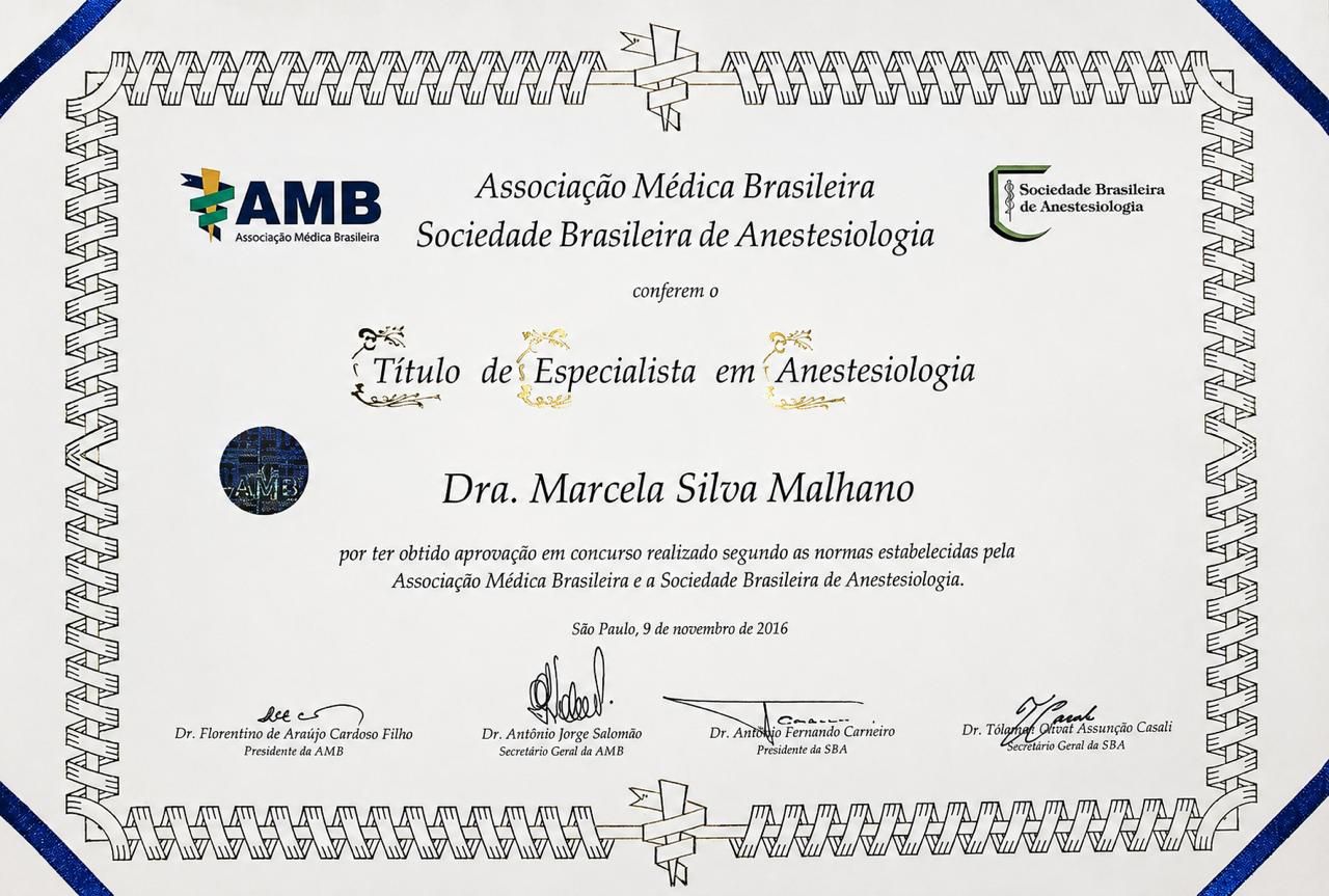 Doctor's credential certificate 3