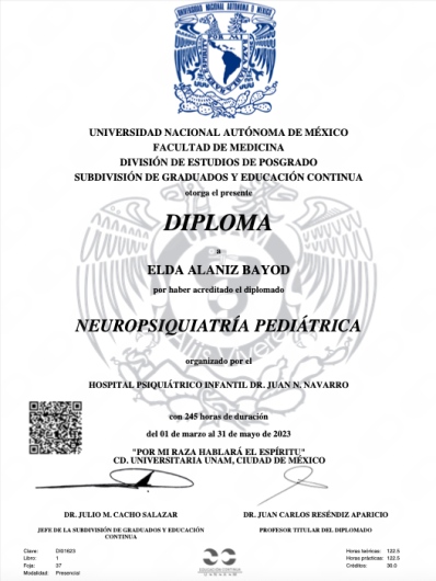 Doctor's credential certificate 1