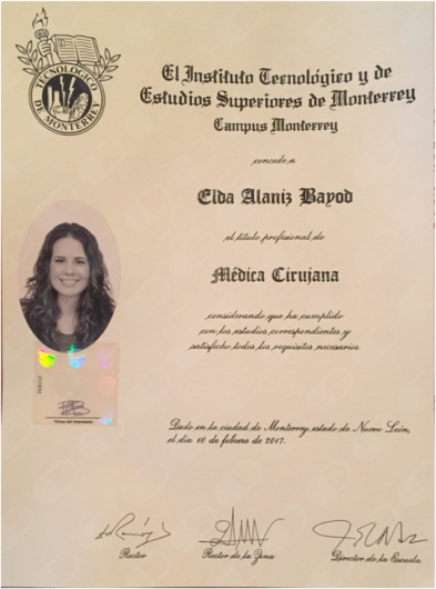 Doctor's credential certificate 4