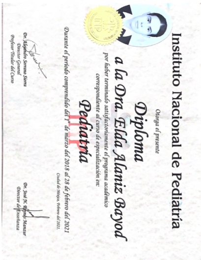 Doctor's credential certificate 6