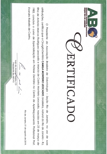Doctor's credential certificate 2
