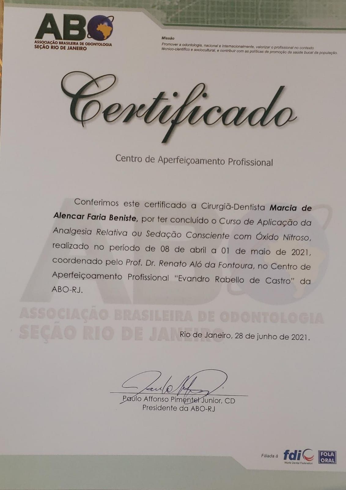 Doctor's credential certificate 4