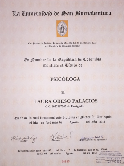 Doctor's credential certificate 3
