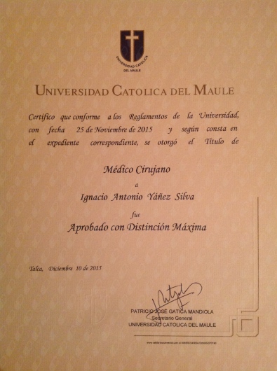 Doctor's credential certificate 4