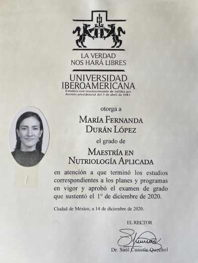Doctor's credential certificate 1