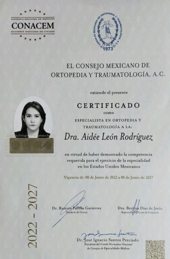Doctor's credential certificate 1