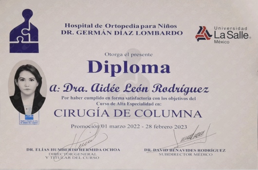 Doctor's credential certificate 2