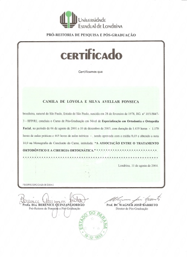Doctor's credential certificate 2
