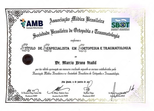 Doctor's credential certificate 6