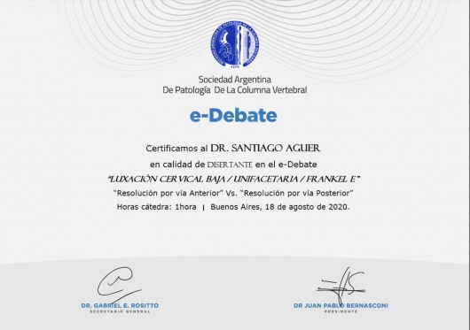 Doctor's credential certificate 1