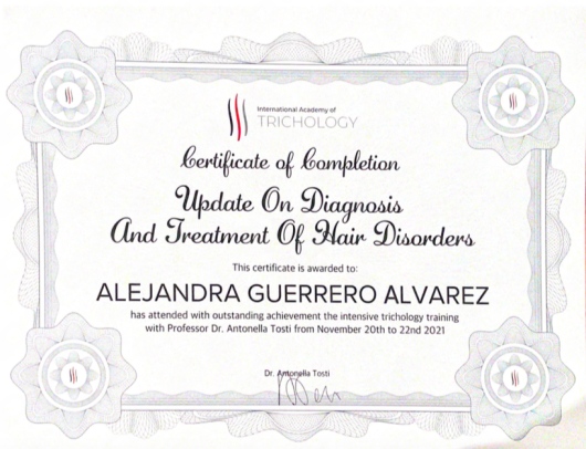 Doctor's credential certificate 2
