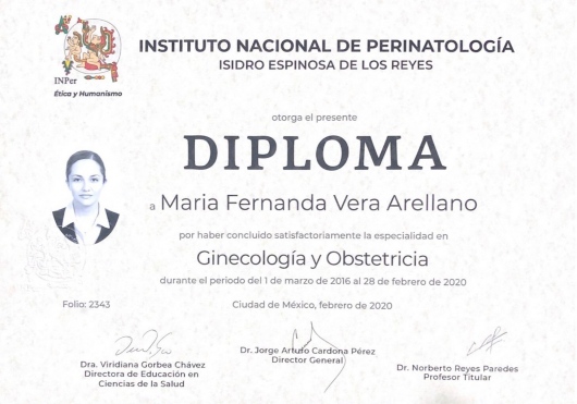 Doctor's credential certificate 3