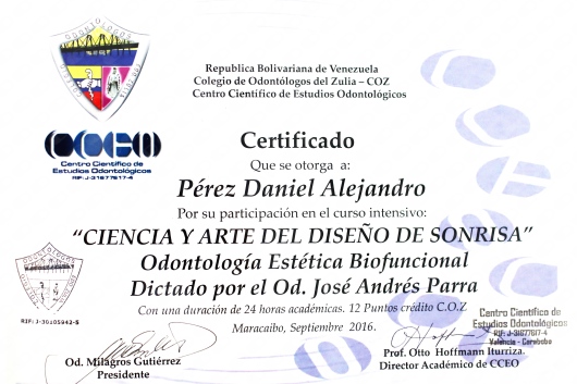 Doctor's credential certificate 8