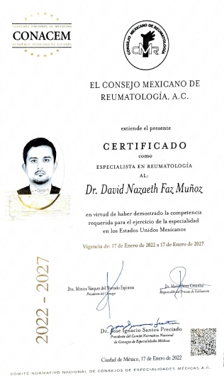 Doctor's credential certificate 2