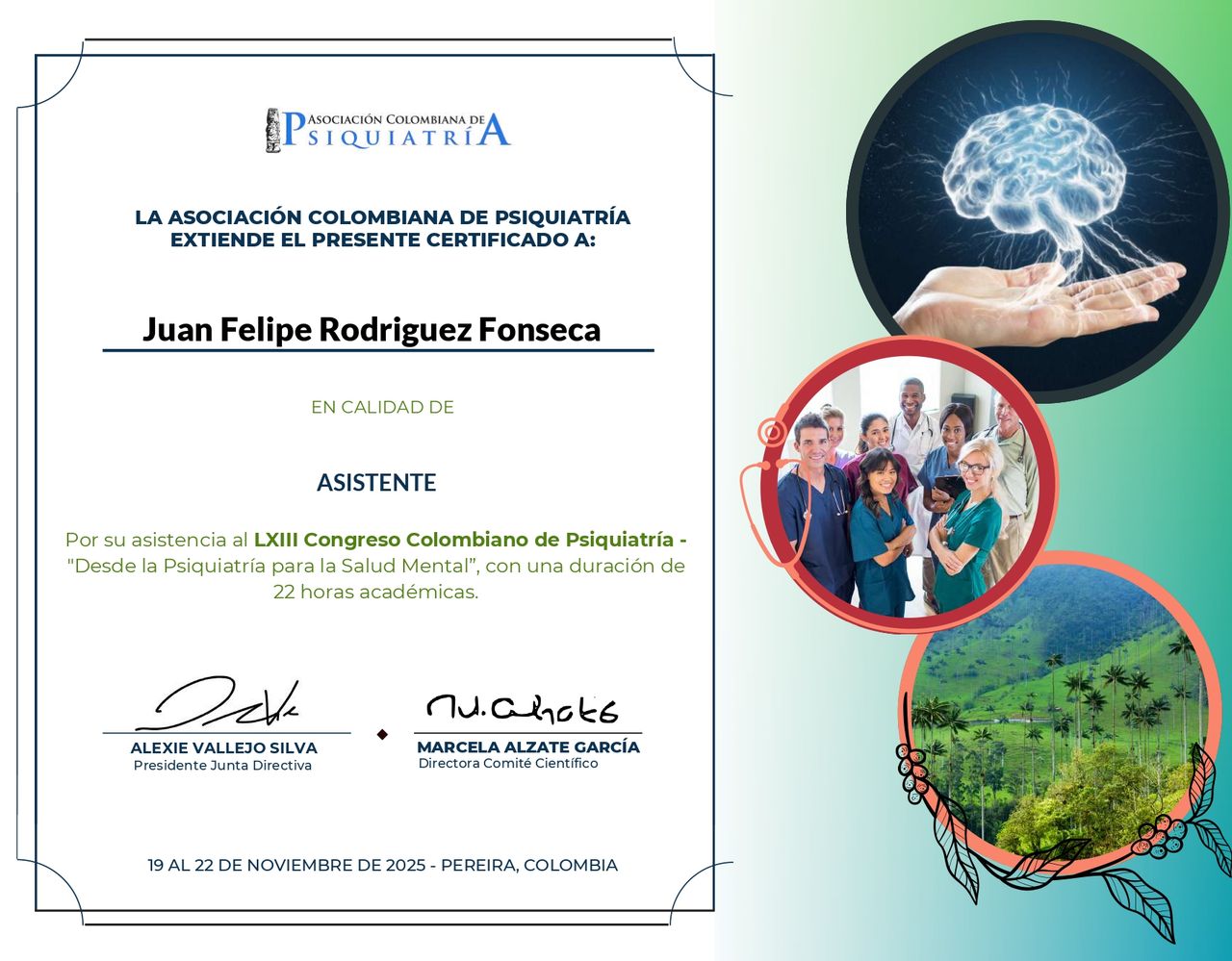 Doctor's credential certificate 2