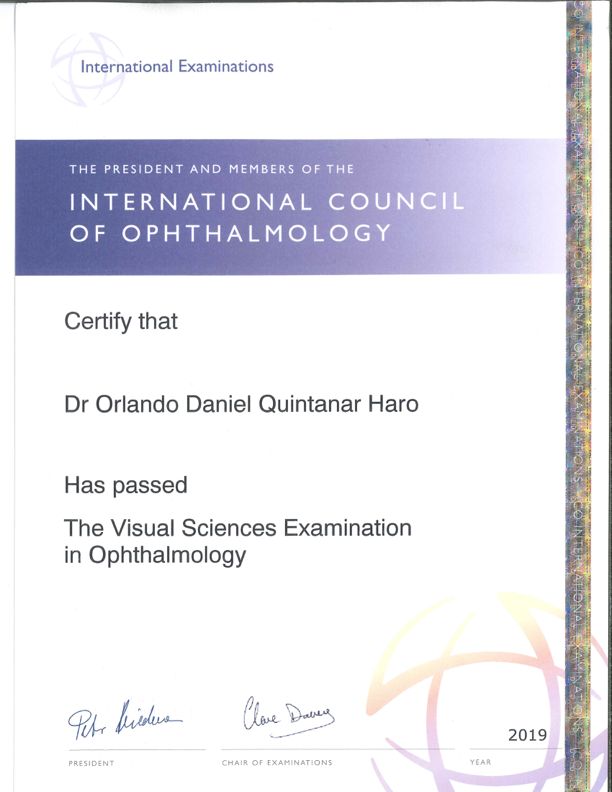 Doctor's credential certificate 2